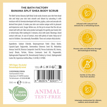 The Bath Factory Body Scrub 300 g - BANANA SPLIT